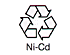 リサイクルできるニカド電池マーク