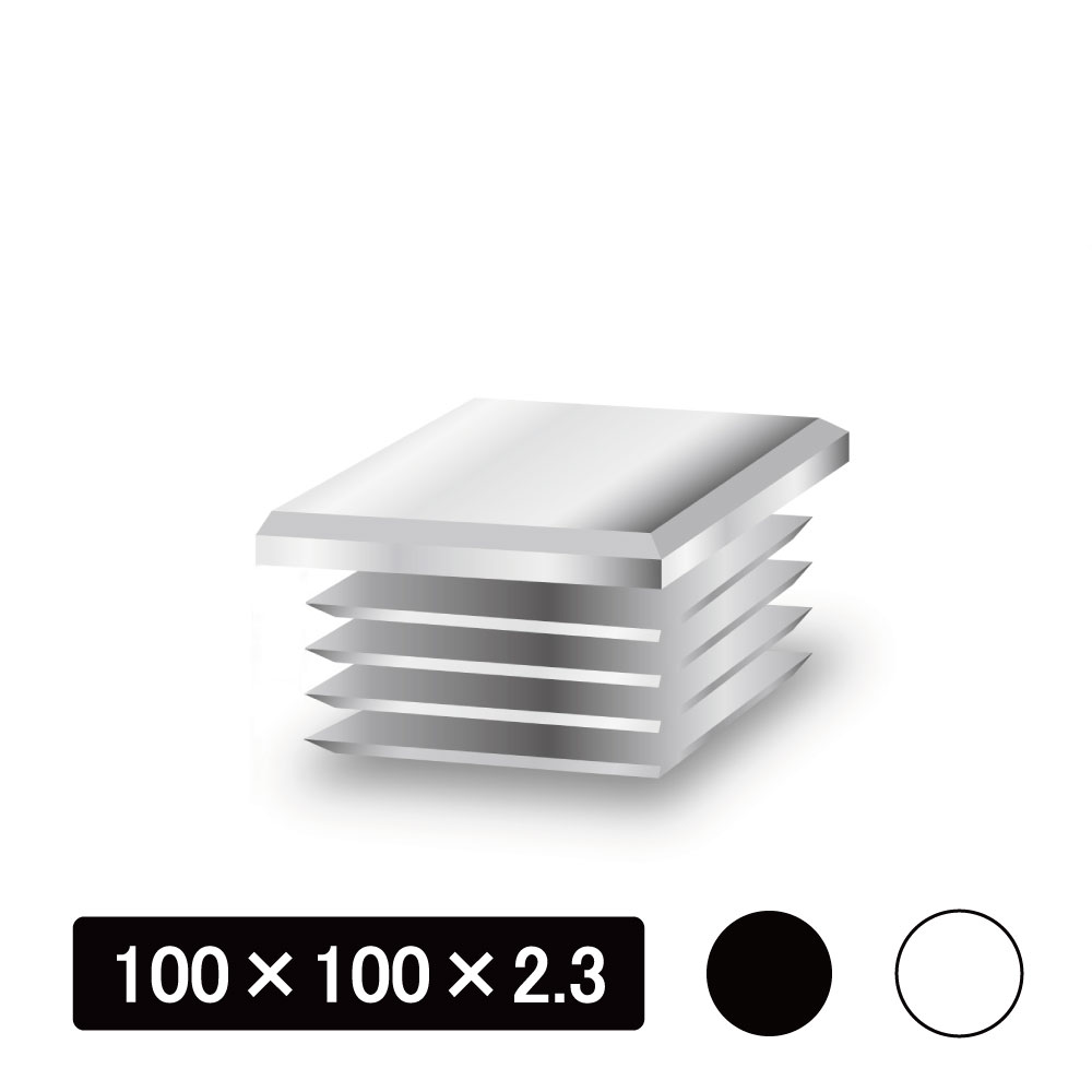 角パイプ用内キャップ　等辺　100×100×2.3用