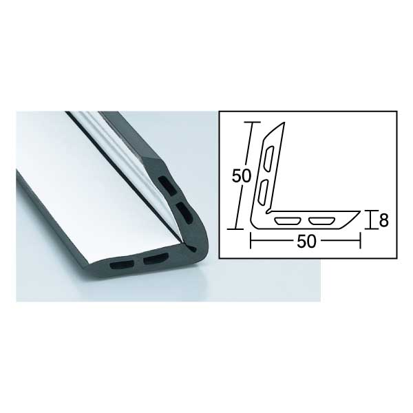 アングル型ゴム 粘着付 NRL-330　50×50×330mm 5本入(NRL-330)