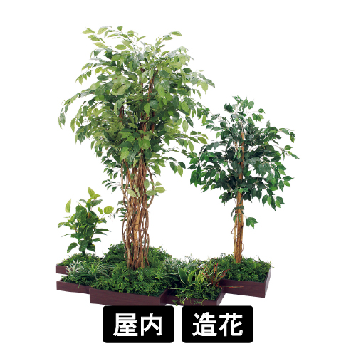 連接樹木 GM5729 H1800 7連 フィカスベンジャミン(GM5729)
