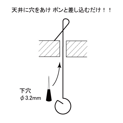 ラクチンフック 標準型 標準型 No132 スチレンボード 看板の激安通販ならサインウェブ