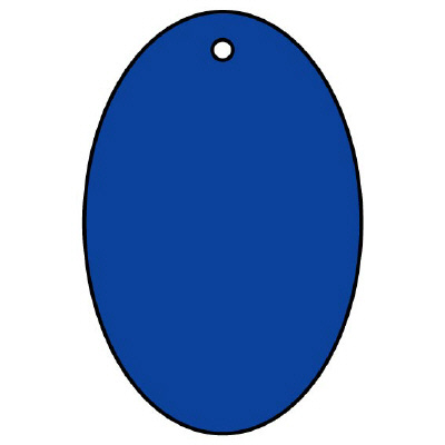 エコユニボード 青 45×30×2.0mm厚 だ円型 φ4mm穴上1 5枚1組 886-51(886-51)
