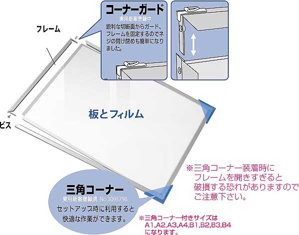 パネルライトエコ 屋内用 | ポスターフレーム | 展示会,セミナー,説明会 | 看板の激安通販ならサインウェブ