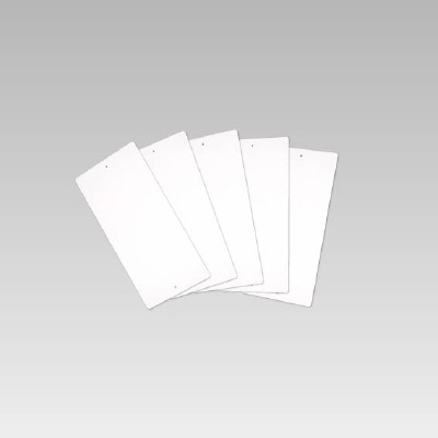 エコユニボード 白 150×300×1.2mm厚 φ4mm穴左1右1 5枚1組 886-28(886-28)