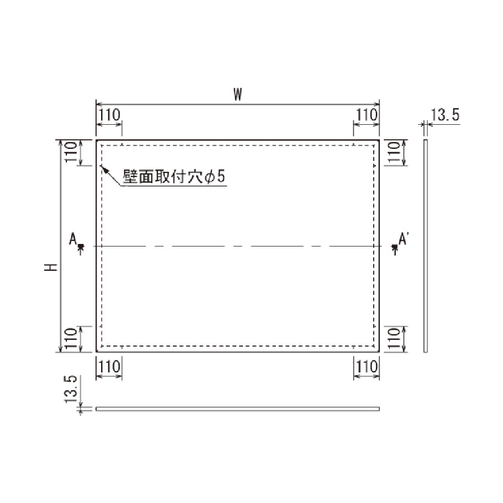 掲示ボード 692 S-K 1800×900 ステン/ボードブラック(692) 掲示板 薄型フレーム,シンプル,マグネット,連接  看板の激安通販ならサインウェブ