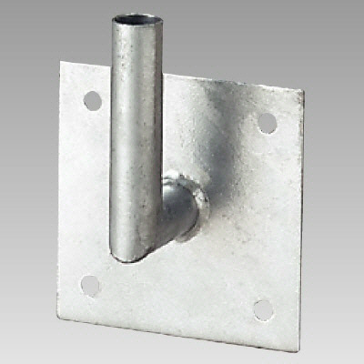 構内設置カーブミラーアクリル製丸型二面鏡φ300mm用壁取付金具 384-90(384-90)
