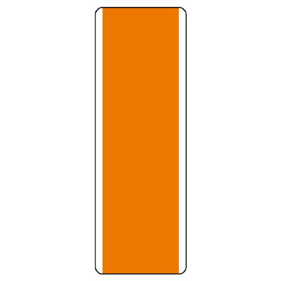 短冊型標識 橙無地 エコユニボード 811-39(811-39)