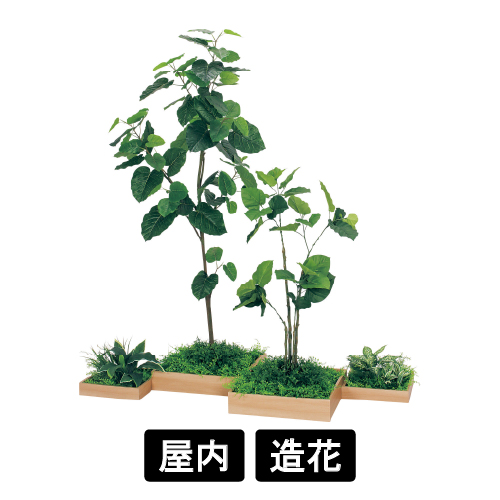 連接樹木 GM5701 H1800 4連 ウンベラータ(GM5701)