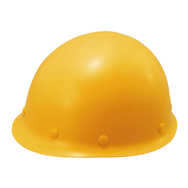 ヘルメット MP型軽量 衝撃吸収ライナー付 黄 377-10A-YE(377-10A-YE)