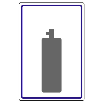 高圧ガス関係標識 容器保安 ガス 827-51(827-51)