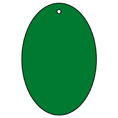 エコユニボード 緑 60×40×2.0mm厚 だ円型 φ4mm穴上1 5枚1組 886-46(886-46)