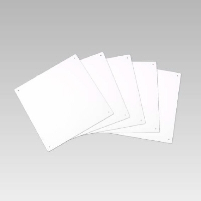 エコユニボード 白 300×300×1.2mm厚 φ4mm穴4スミ 5枚1組 886-24(886-24)