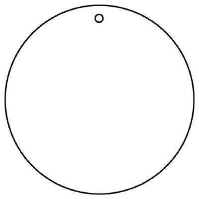 エコユニボード 白 φ100×2.0mm厚 φ4mm穴上1 10枚1組 886-38(886-38)