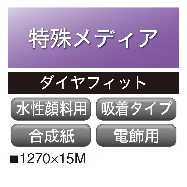 水性顔料用 ダイヤフィット 合成紙 バックリット 吸着 MQ-014(MQ-014)