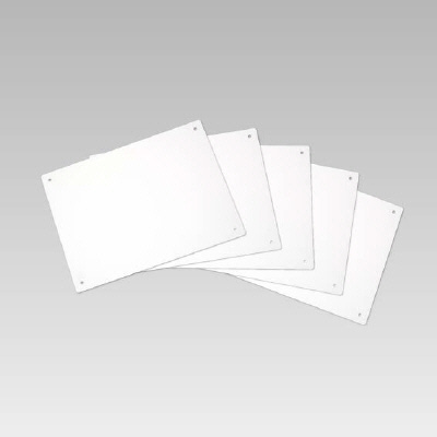 エコユニボード 白 225×300×1.2mm厚 φ4mm穴4スミ 5枚1組 886-26(886-26)