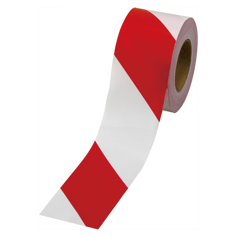 区画テープ 赤白ストライプ 粘着なし 374-113(374-113)