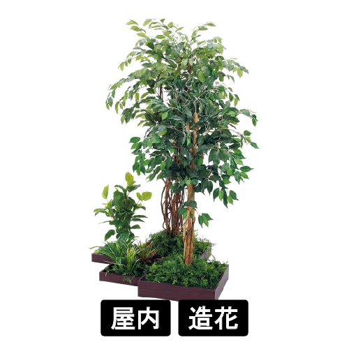 連接樹木 GM5728 H1800 4連 フィカスベンジャミン(GM5728)