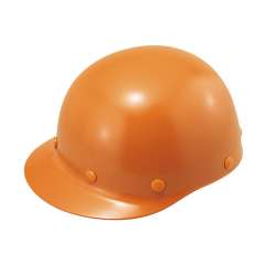 ヘルメット 野球帽型 衝撃吸収ライナー付  オレンジ 377-02OR