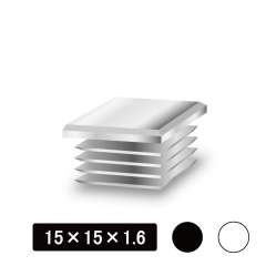 角パイプ用内キャップ 等辺 15×15×1.6用