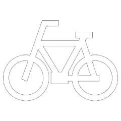 路面表示シート「自転車マーク」H700×W1000mm 835-011