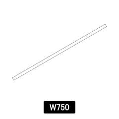Adder InStore メディア交換用プラスチックバー W750mm 40本 (10099-40)