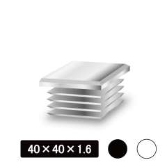 角パイプ用内キャップ　等辺　40×40×1.6用