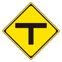 警戒標識（201-C）T型道路交差点　894-32B
