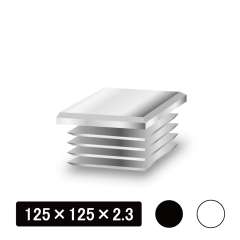 角パイプ用内キャップ 等辺 125×125×2.3用