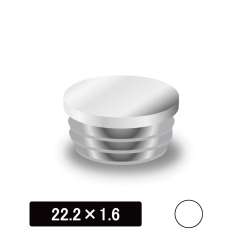 丸パイプ用内キャップ　22.2×1.6用　白