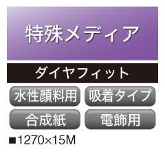 水性顔料用 ダイヤフィット 合成紙 バックリット 吸着 MQ-014