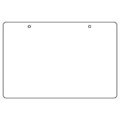 エコユニボード 白 100×150×2.0mm厚 φ4mm穴上2 10枚1組 886-31