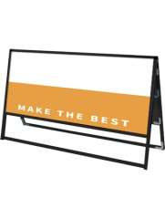 バリウススタンド看板 アルミ複合板タイプ 両面 ブラック BVASKAP-1200×600R