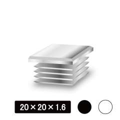 角パイプ用内キャップ 等辺 20×20×1.6用