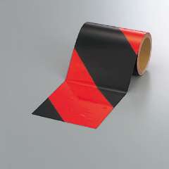 蛍光反射テープ オレンジ黒 150mm幅 864-65