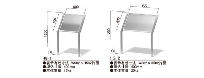 大型ステンレスサイン ヒューストン HGタイプ_s5