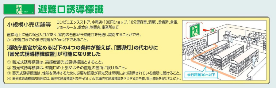 ルミット 左向き 樹脂フレーム付 壁面用 高輝度蓄光タイプ 836-02(836-02)_s1