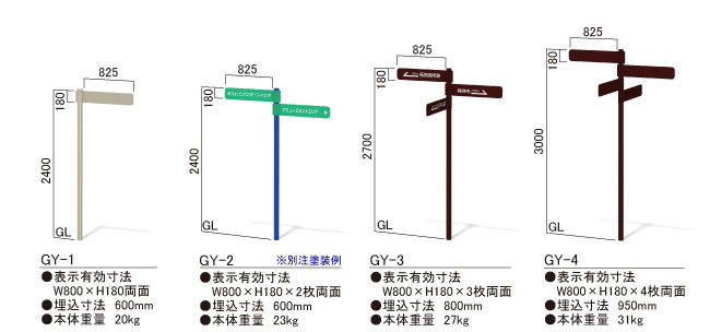 屋外方向サイン インフォメックス GYタイプ_s5