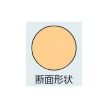 視線誘導標 ラウンドポスト H650mm オレンジ 835-318(835-318)_2