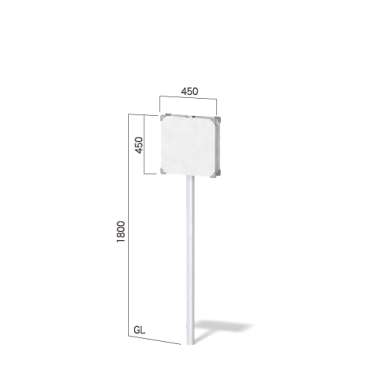 標識サイン インフォメックス NECOタイプ W450×H450mm(片面：NECO-2　　両面：NECO-22)_2