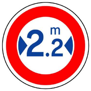 道路標識 規制標識 最大幅/文字スペース（322）片面表示 894-17(894-17)_2