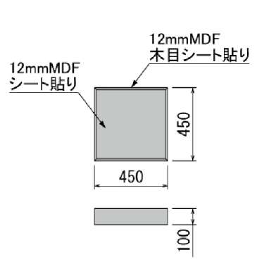 テーブル樹木 GR5122 H1500 450角 フィカスベンジャミン(GR5122)_3