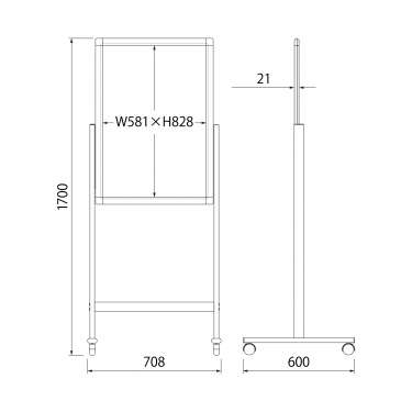 フロアースタンド スタンダードタイプ 片面 A1_6