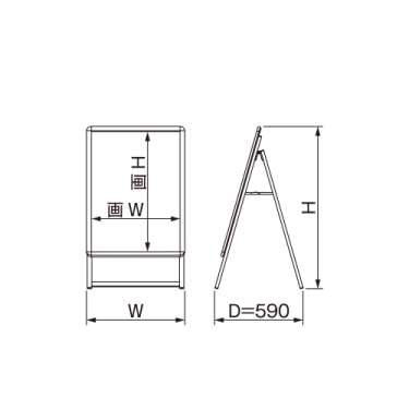 PG-Aサイン A1 片面 屋内用 シルバー_3