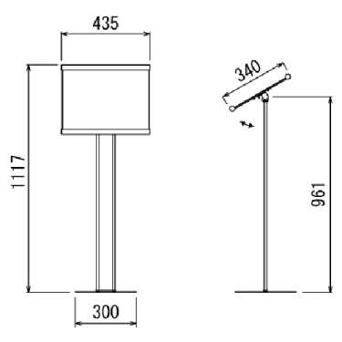 フロアスタンド 2836 WD A3ヨコ 木目(2836)_2