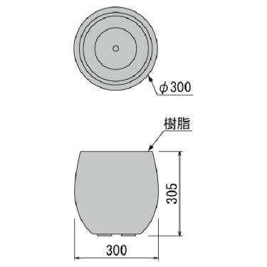 樹木プランター GR5103 H1500 シェフレラ(GR5103)_4