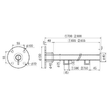 突き出しフラッグ 842 S ステン(842)_7