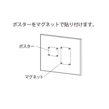 掲示ボード 692 S-K 1800×900 ステン/ボードブラック(692)_5