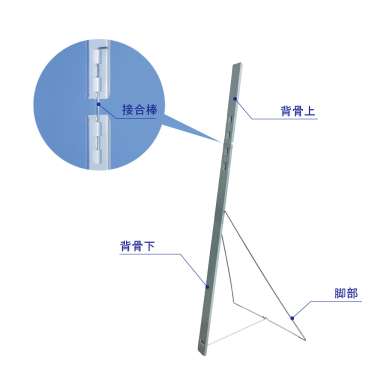 等身大パネル用スチールスタンドM　H1200_3