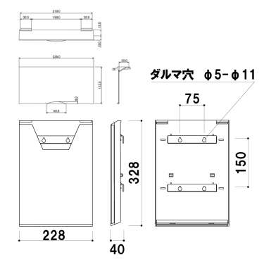 フライヤーケース マグネット仕様 BEL-400(BEL-400)_4