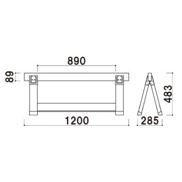ツーバイサインスタンド TF-1200 ホワイト(TF-1200)_4